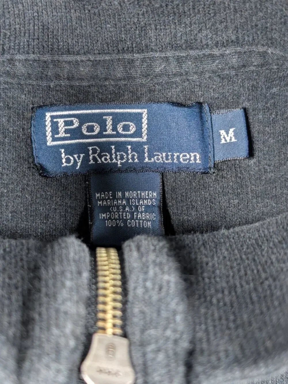 Polo By Ralph Lauren Sweater Mens Medium Gray Mock Neck Casual Business - Picture 2 of 8